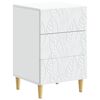 vidaXL S&auml;ngbord Vit 43 x 39,5 x 66,5 cm Konstruerat tr&auml;