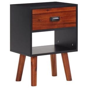 vidaXL S&auml;ngbord massivt akaciatr&auml; 40x30x57 cm