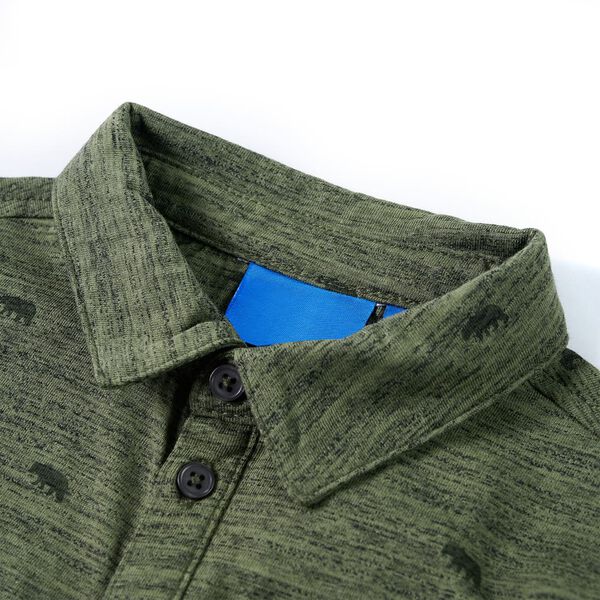 Skjorta för barn khaki melange 116