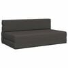 vidaXL F&auml;llbar Soffbedmadras M&ouml;rkgr&aring; 152 x 86,5 x 60 cm Tyg