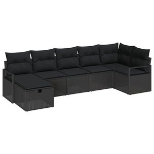 vidaXL Soffset med kudde 5 pcs konstrotting