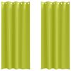 vidaXL M&ouml;rkl&auml;ggningsgardiner med Ringar 2 st Gr&ouml;n 225 x 140 cm