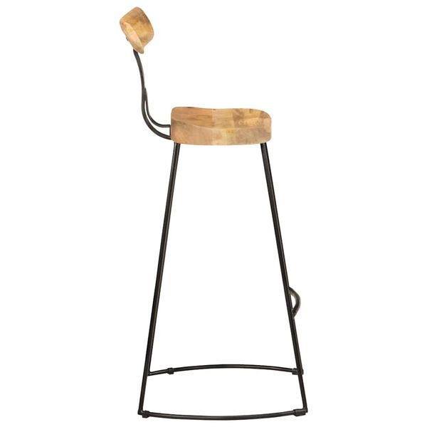 vidaXL Barstolar 2 st 49x43x103 cm mango i massivt trä