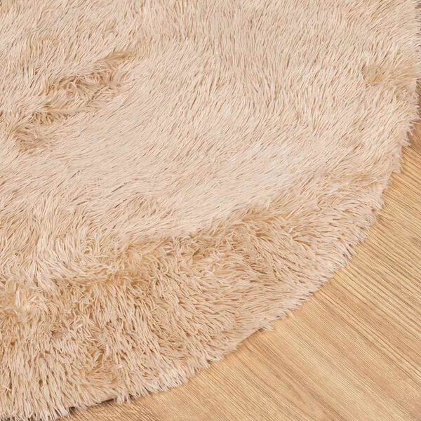 vidaXL Ryamatta med l&aring;ng lugg NAVARRA beige 240x240 cm polyester