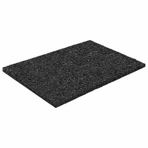 vidaXL Gummigranulat uteplatsplatta Svart 6 x 9 x 0,3 cm Gummi
