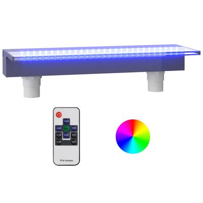 vidaXL Vattenfall med RGB LED akryl 60 cm