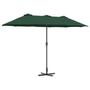 vidaXL Tr&auml;dg&aring;rdsparasol 370 x 197 x 239 cm Polyester och aluminium