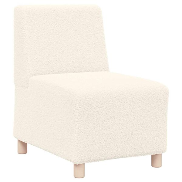 vidaXL Modulsofa utan armst&ouml;d 2 pcs Kr&auml;m 55 x 74 x 82 cm
