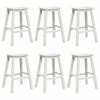 vidaXL Tr&auml;dg&aring;rds Bar Set 6 st Vit HDPE