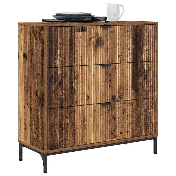 vidaXL Sideboard Gammalt tr&auml; 79,5 x 33 x 82 cm Konstruerat tr&auml;