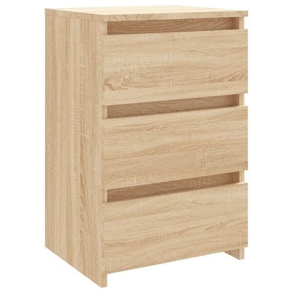 vidaXL Sängbord sonoma-ek 40x35x62,5 cm konstruerat trä