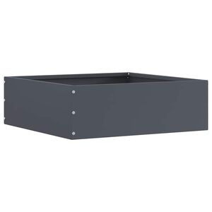 vidaXL Kant f&ouml;r gr&auml;smatta Antracit 40 x 40 x 13 cm St&aring;l