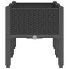 vidaXL Odlingsl&aring;da med ben svart 80x40x42 cm PP