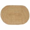 vidaXL Omr&aring;desmattor Oval Naturf&auml;rg 205 x 305 cm Jute