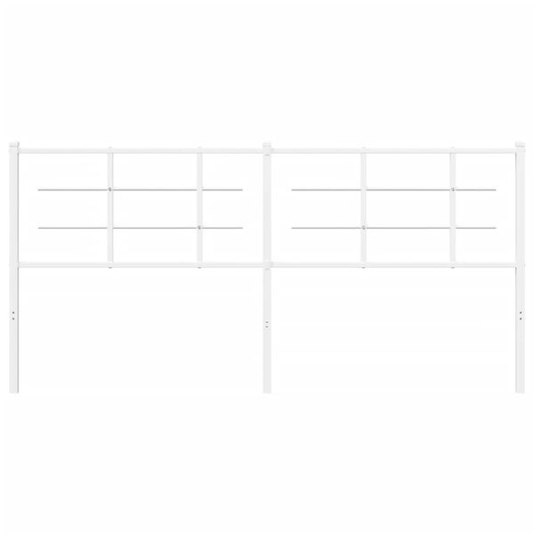 vidaXL Ers&auml;ttningsgavel metall vit 180 cm