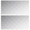 vidaXL Trappsteg Rektangul&auml;r 2 pcs Silver 100 x 50 cm Aluminium