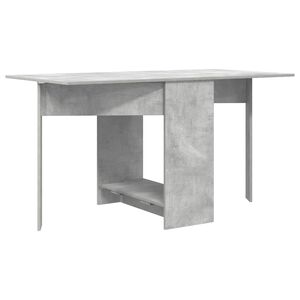 vidaXL Matbord 138 x 70 x 73,5 cm Konstruerat tr&auml; Betonggr&aring;