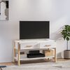 vidaXL Tv-bänk vit 82x38x45 cm konstruerat trä