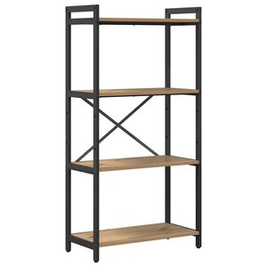 vidaXL Hyllsystem 60 x 30 x 120 cm Konstruerat tr&auml; Artisan Ek