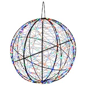 vidaXL Julfinialslampa 750 LED-lampor M&aring;ngf&auml;rgad &Oslash; 50 x 52 cm
