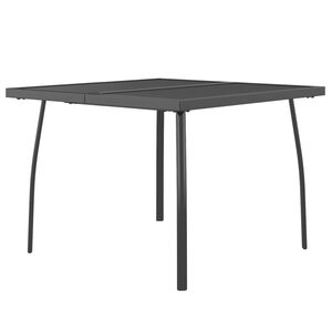vidaXL Tr&auml;dg&aring;rdsbord antracit 100x100x72 cm st&aring;ln&auml;t