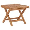 vidaXL Hopf&auml;llbar fotpall 46,5x49x41,5 cm massiv teak