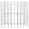 vidaXL Planteringsgabion upphöjd galvaniserat stål 90x30x90 cm