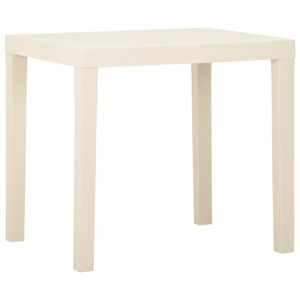 vidaXL Tr&auml;dg&aring;rdsbord vit 79x65x72 cm plast
