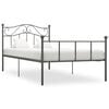 vidaXL S&auml;ngram utan madrass gr&aring; metall 100x200 cm