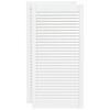 vidaXL Sk&aring;pluckor lamelldesign 2 st vit 99,3x49,4 cm massiv furu