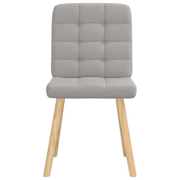 vidaXL Matstolar 4 st molngr&aring;tt tyg