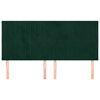 vidaXL S&auml;nggavel m&ouml;rkgr&ouml;n 160x5x118/128 cm sammet