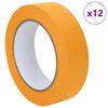 vidaXL M&aring;lartape 12 pcs Gul 30mm x 50m Papper