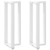 vidaXL Barbordsben T-formade 2 st vita 40x35x(110-111) cm st&aring;l