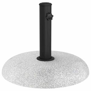 vidaXL Parasollfot 20.9 kg Ljusgr&aring; Betong Rund
