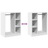 vidaXL Garderob vit 77x48x102 cm sp&aring;nskiva