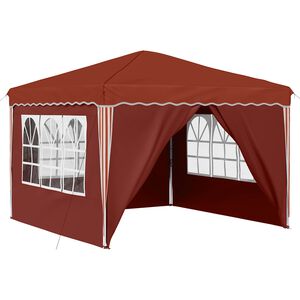 vidaXL Pop-up Partyt&auml;lt Terracotta 288 x 288 x 245 cm Oxford Tyg
