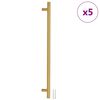 vidaXL Sk&aring;phandtag 5 st guld 480 mm rostfritt st&aring;l