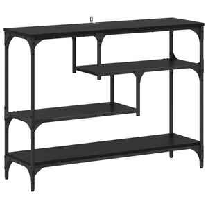vidaXL Konsolbord Svart Ek 100 x 30 x 75 cm Konstruerat tr&auml;