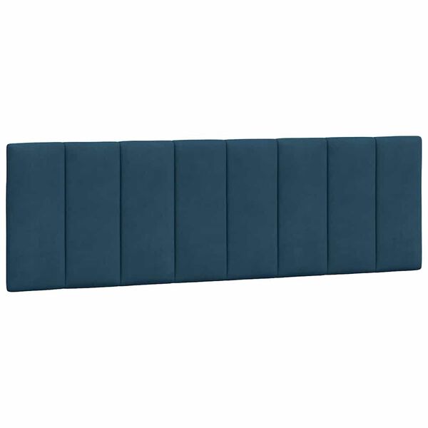 vidaXL Headboard Cushion "Hanko" Blue 160 cm Velvet
