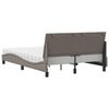 vidaXL Bed with Mattress "Hanko" Taupe 140x200 cm Fabric