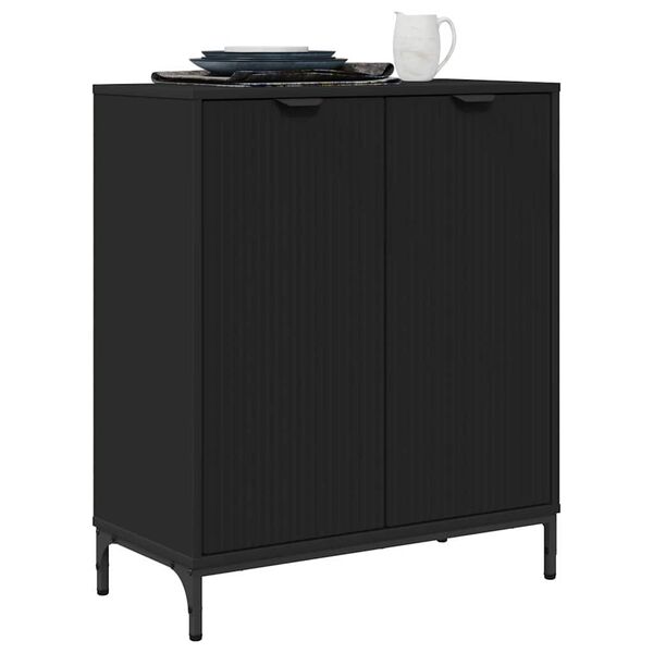 vidaXL Sideboard Svart 69,5 x 33 x 82 cm Konstruerat tr&auml;