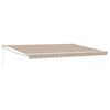 vidaXL Markis Beige 4,5 &times; 3 m Polyester och metall