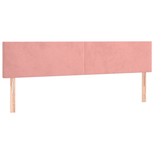 vidaXL S&auml;nggavel LED rosa 200x5x78/88 cm sammet