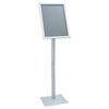 vidaXL Pedestal affischst&auml;ll Silver 32,5 x 27 x 126 cm Gjutj&auml;rn