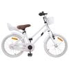 vidaXL Barncykel 18 Tum f&ouml;r 5-7 &aring;r gamla Vit