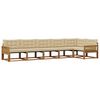 vidaXL Utomhussoffset med kudde 6 pcs Naturlig och Beige