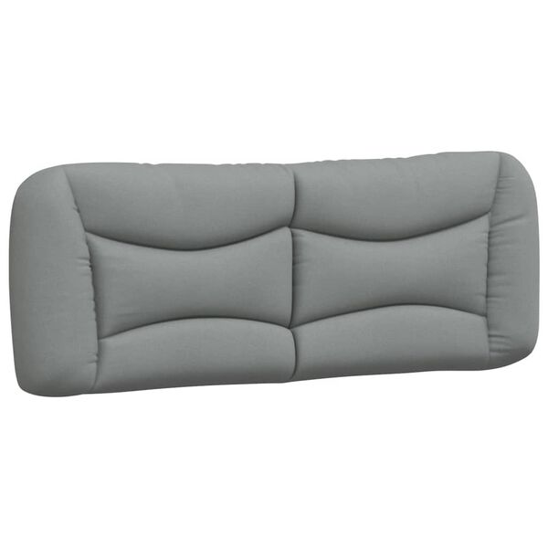 vidaXL Headboard Cushion "Hvar" Light Grey 140 cm Fabric