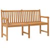 vidaXL Tr&auml;dg&aring;rdsb&auml;nk 150 cm massiv teak