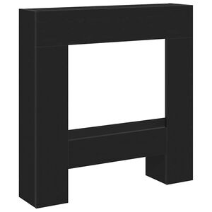 vidaXL &Ouml;ppen spis infattning svart ek 81x18x82 cm konstruerat tr&auml;
